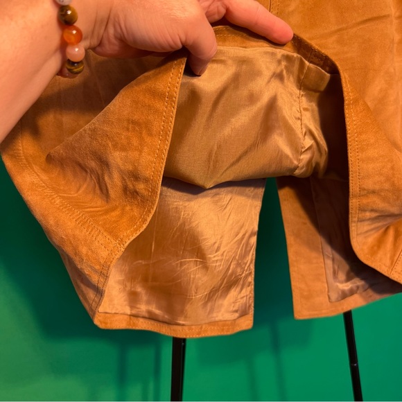 Size9 US D&G Made in Italy Soft Suede Skirt 4 Pockets BackSlit Zipper FancyStyle - Picture 11 of 11